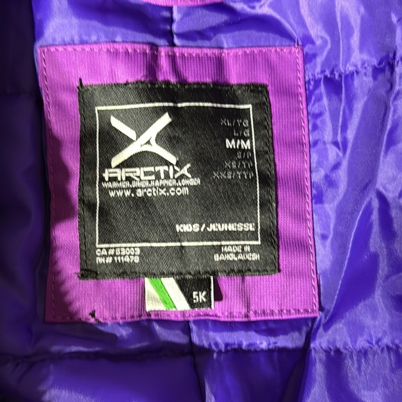 ARCTIX KIDS DANCING BEAR INSULATED SNOW SKI SUIT AMETHYST for kids size M - Picture 6 of 10